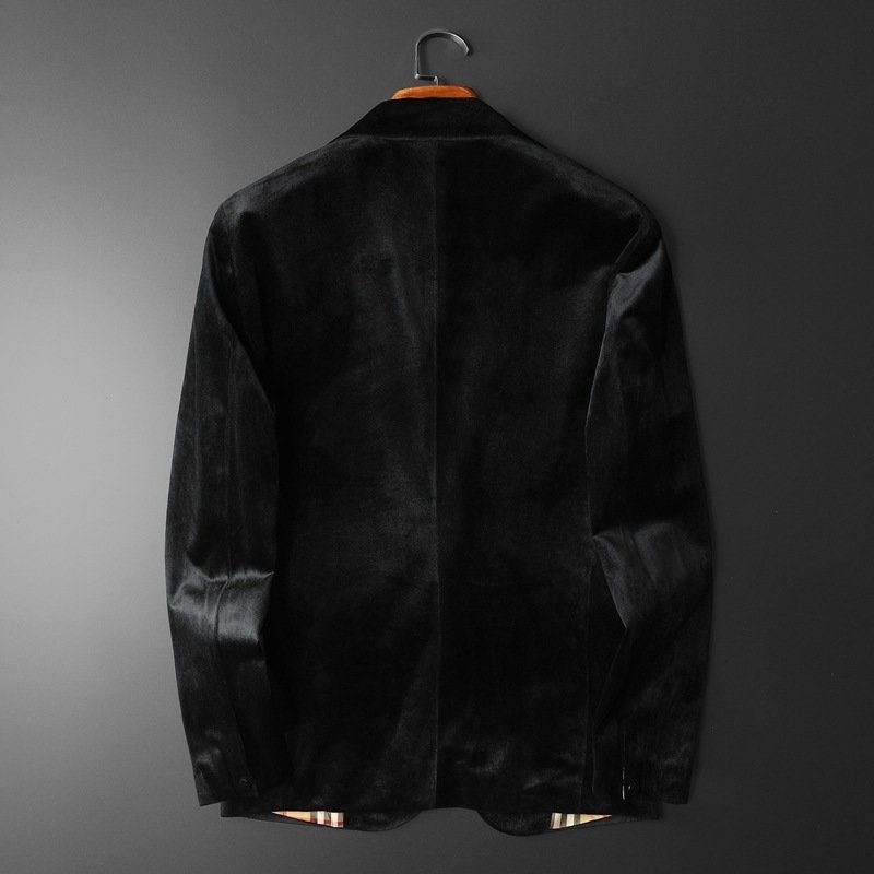 New Men's Casual Suit Jacket Spring/Fall 2022 Men's Clothing Black Men Blazer Suit