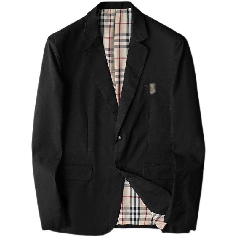 New Men's Casual Suit Jacket Spring/Fall 2022 Men's Clothing Black Men Blazer Suit