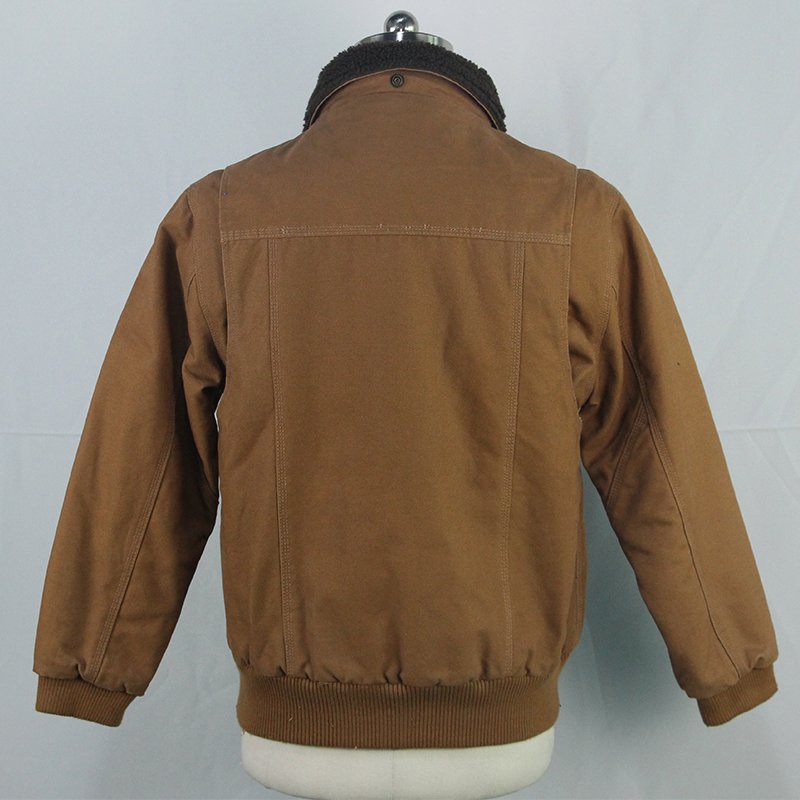 High quality fashion design 100% cotton brushed duck canvas jacket men's winter jacket