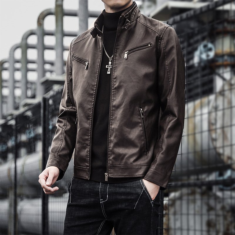 Liu Ming Winter New 2024 Men Casual Pu Leather Outdoor Coats Outerwear Plus Size 4XL Jacket Coats
