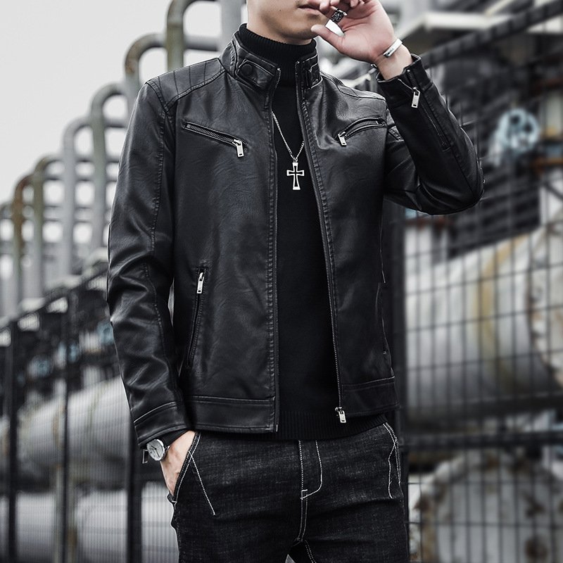 Liu Ming Winter New 2024 Men Casual Pu Leather Outdoor Coats Outerwear Plus Size 4XL Jacket Coats