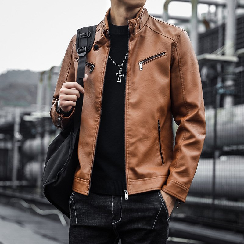 Liu Ming Winter New 2024 Men Casual Pu Leather Outdoor Coats Outerwear Plus Size 4XL Jacket Coats