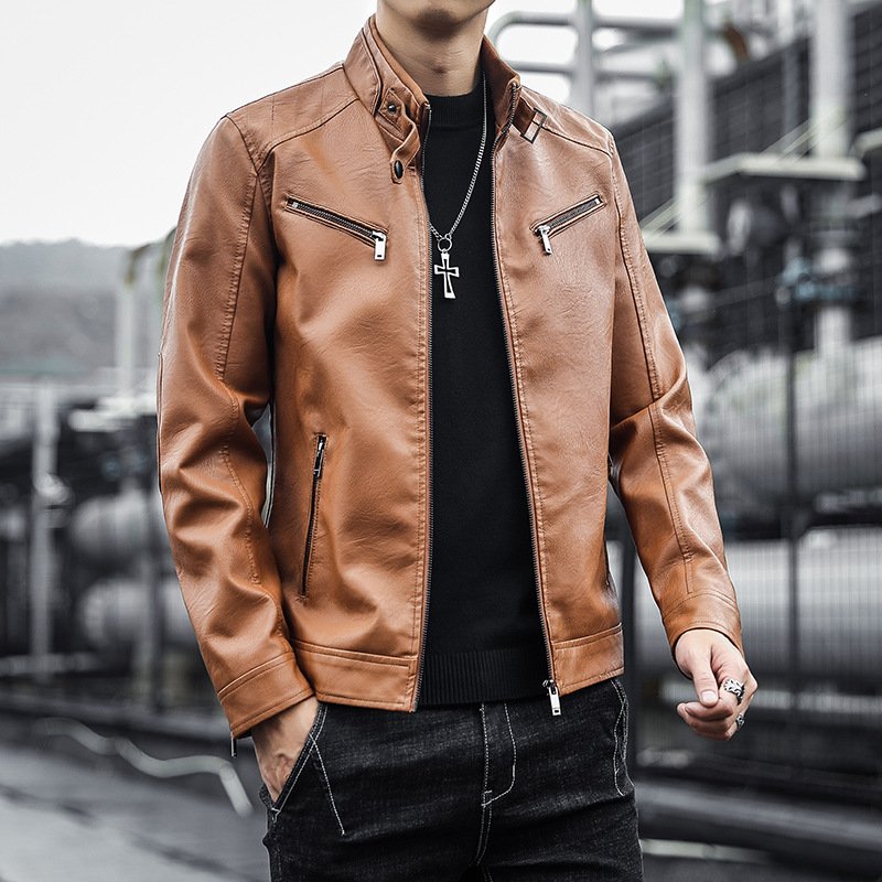 Liu Ming Winter New 2024 Men Casual Pu Leather Outdoor Coats Outerwear Plus Size 4XL Jacket Coats