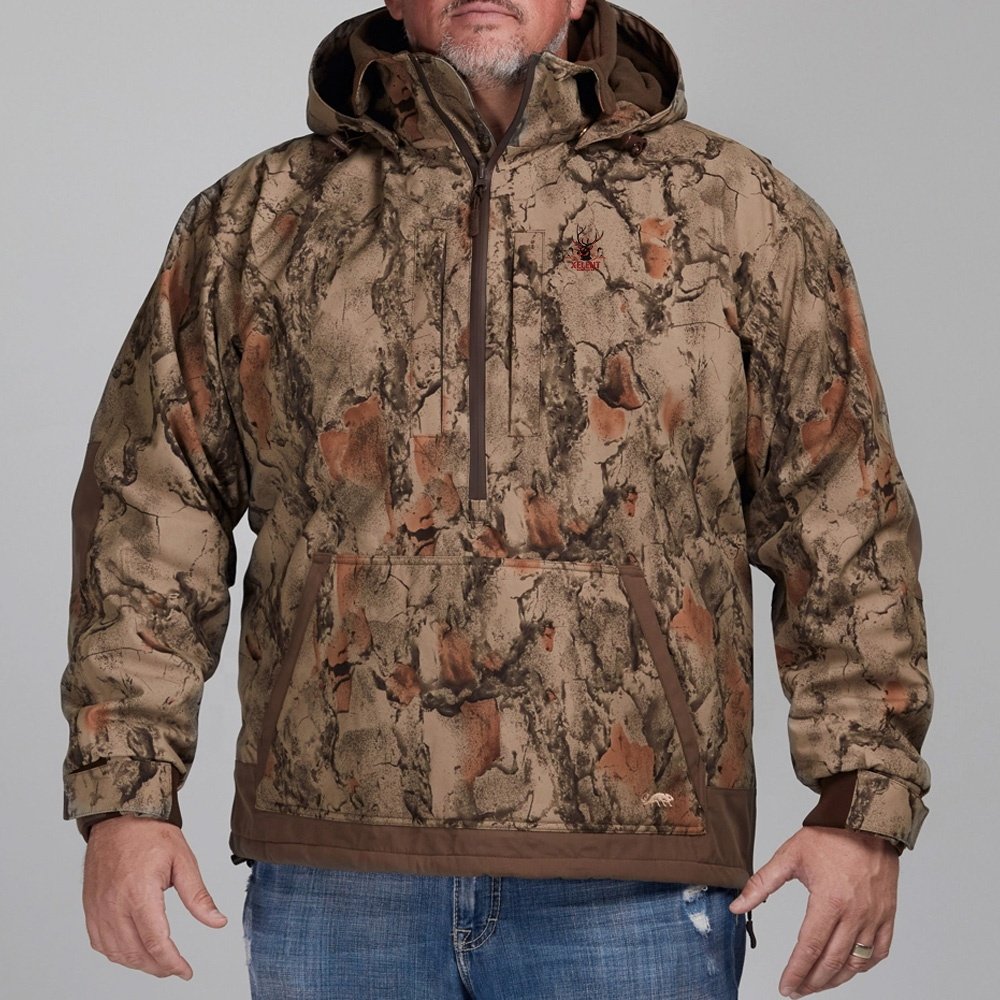 Men's SoftShell Jacket Hunting Hooded Fleece Lined Jackets for Outdoor Hunting Waterproof silent fabric