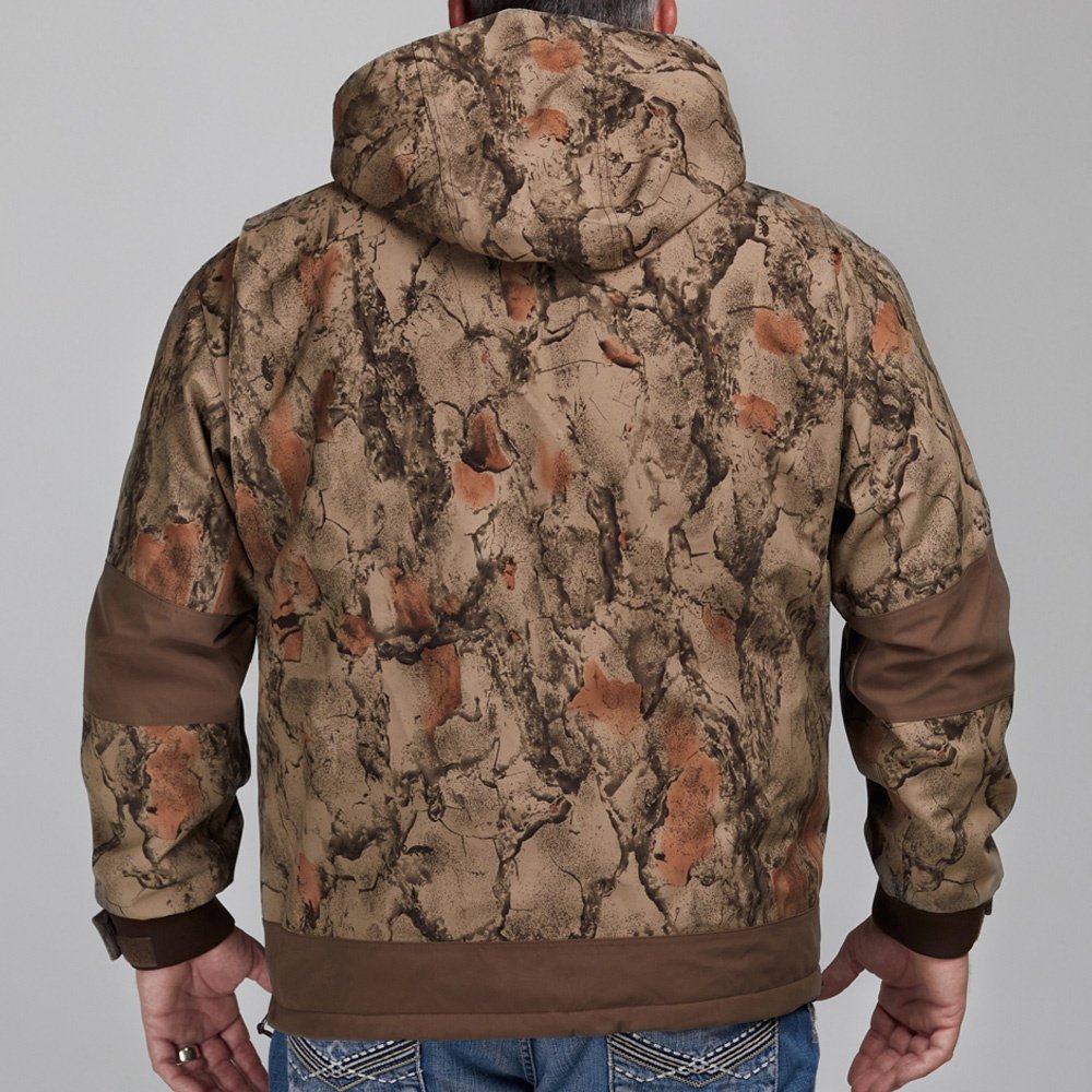 Men's SoftShell Jacket Hunting Hooded Fleece Lined Jackets for Outdoor Hunting Waterproof silent fabric
