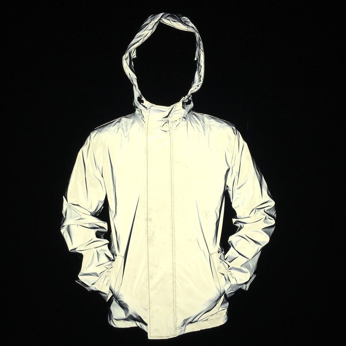 Men's Autumn Men /Women Windbreaker 3m Reflective Jacket Hooded Coats Streetwear Full Reflective Jackets