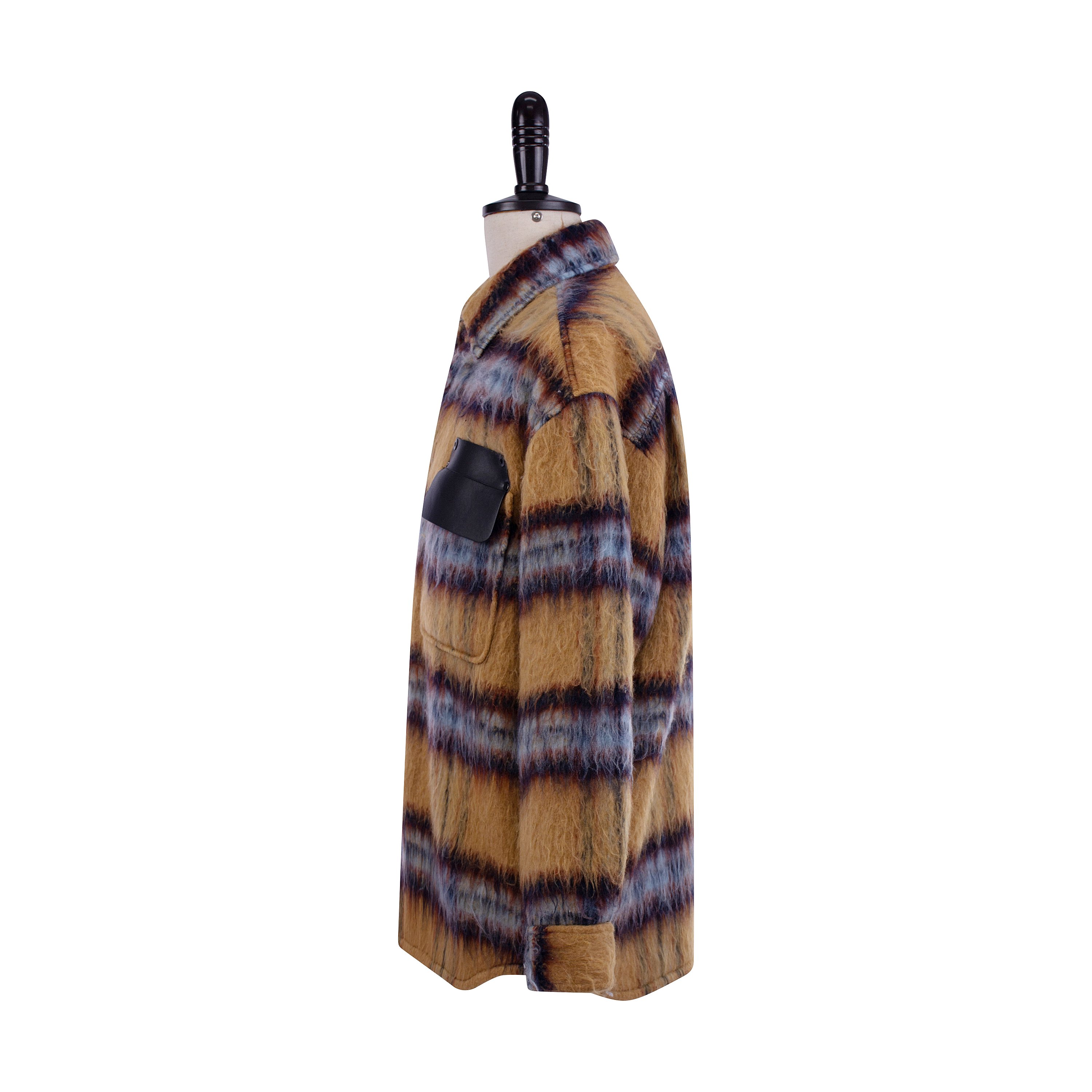 Customized New Plaid 100% Polyester Turn-down Collar Windproof Casual Fashion Men's Down Jacket For Autumn Winter