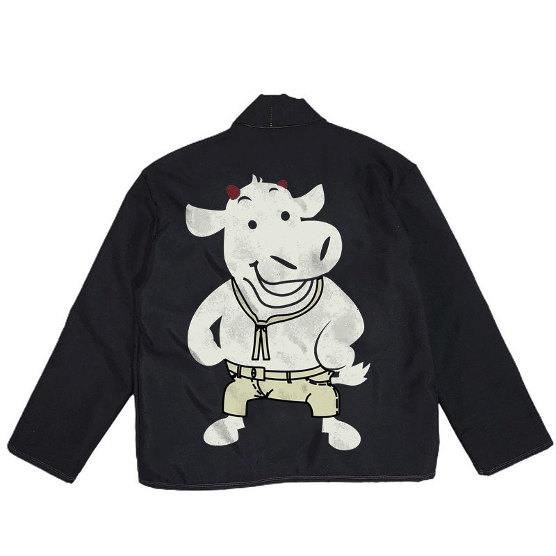 DiZNEW 2023 New High Quality Custom Tether Demon Pattern Body Idle Men's Jacket Plus Size Men's Jackets