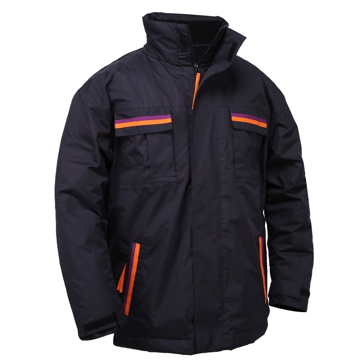 Heavy Duty Varsity Style Men's Winter Work Wear Jacket Custom Cold Storage Cotton Canvas for Mechanics