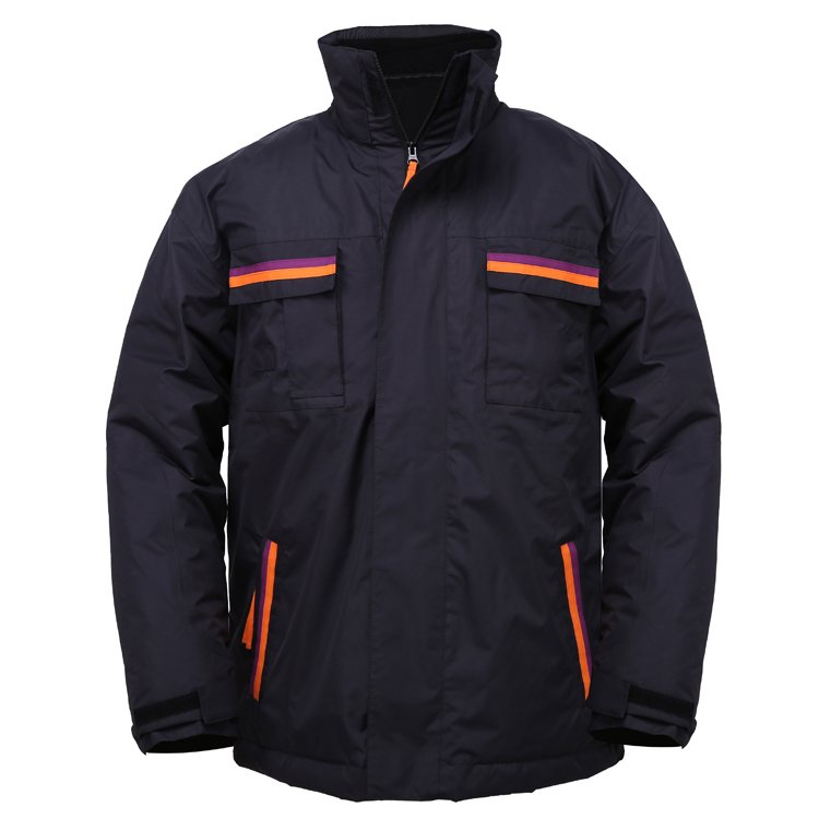 Heavy Duty Varsity Style Men's Winter Work Wear Jacket Custom Cold Storage Cotton Canvas for Mechanics
