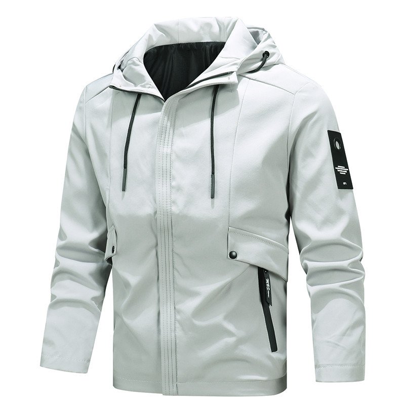 Wholesale Winter 100%Polyester Hooded Jacket Outdoor Jackets Plus Size Men's Jackets