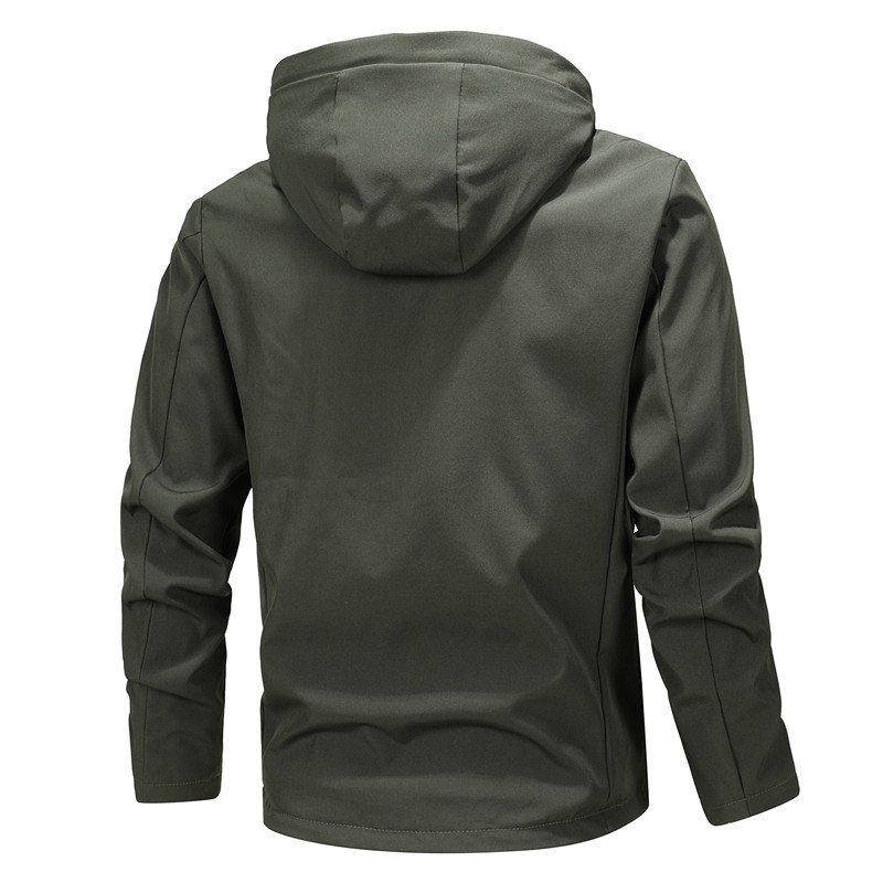 Wholesale Winter 100%Polyester Hooded Jacket Outdoor Jackets Plus Size Men's Jackets