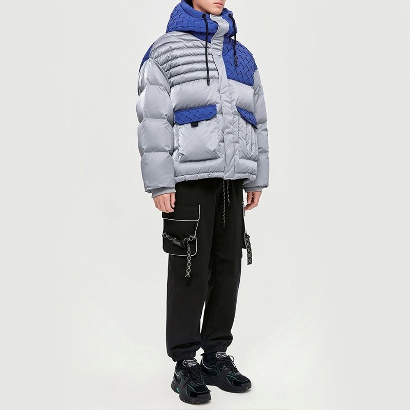 Custom Design Thick Warm Bubble Jacket Streetwear Windbreaker Winter Down Men'S Coats