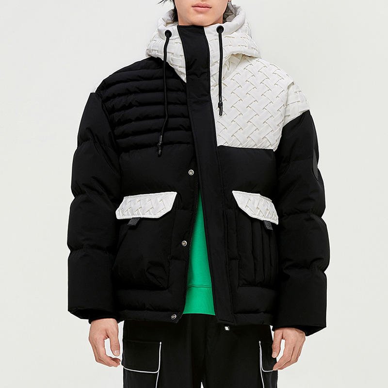 Custom Design Thick Warm Bubble Jacket Streetwear Windbreaker Winter Down Men'S Coats