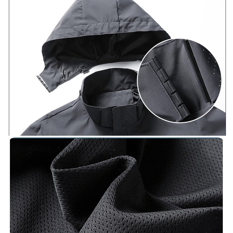 Customize Logo Men's Women's Softshell Breathable Thin Lightweight Jacket Outdoor Waterproof and Windproof Hiking Jacket