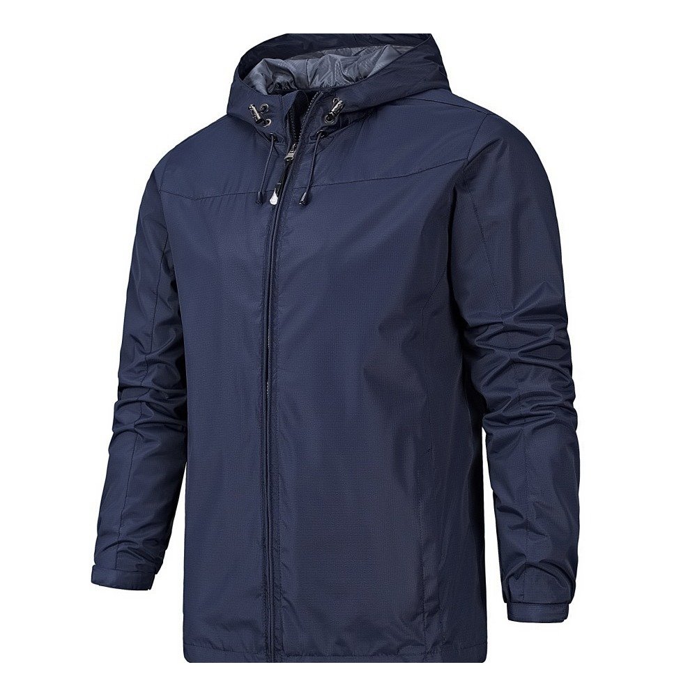 2024 men's jacket outdoor sports windbreaker waterproof fashion softshell hoodies zip up coat uv blocking mens clothing