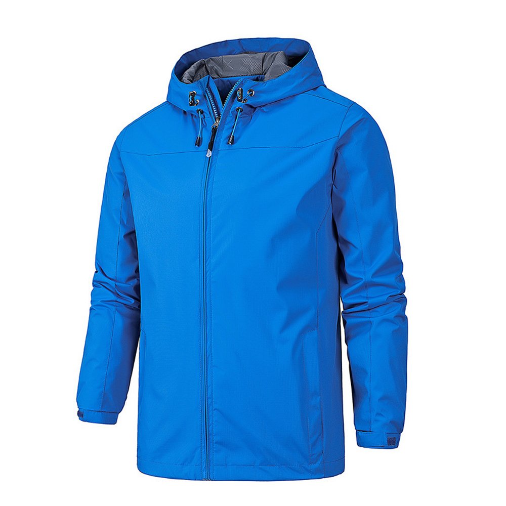2024 men's jacket outdoor sports windbreaker waterproof fashion softshell hoodies zip up coat uv blocking mens clothing