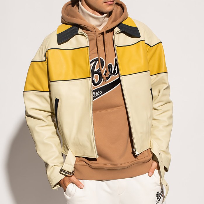 Fashion Men's faux leather bomber jacket streetwear windbreaker biker cargo jacket zip up oversize motorcycle jacket