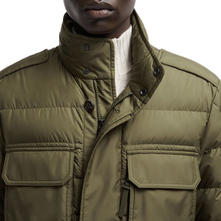 Stand collar men's jacket cotton padded big pockets warm winter jacket for men thin lining down jacket