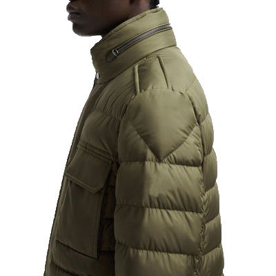 Stand collar men's jacket cotton padded big pockets warm winter jacket for men thin lining down jacket
