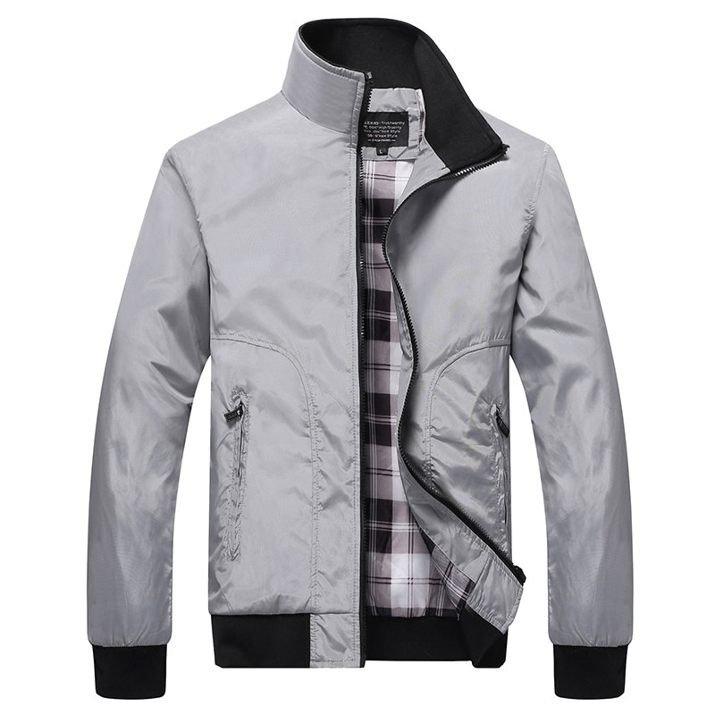 Stand Collar Business Men's Jacket Windbreaker Jacket Outdoor Sportswear Men's Bomber Casual Jacket Wholesale
