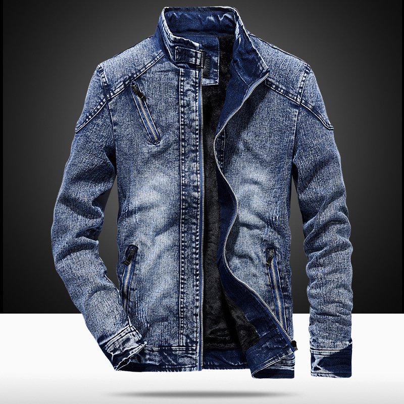 Spring and Autumn Outerwear Sportswear Men's Jackets for Men Coats Denim Fabric Quality Casual Man