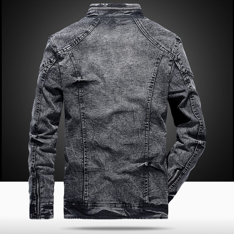 Spring and Autumn Outerwear Sportswear Men's Jackets for Men Coats Denim Fabric Quality Casual Man
