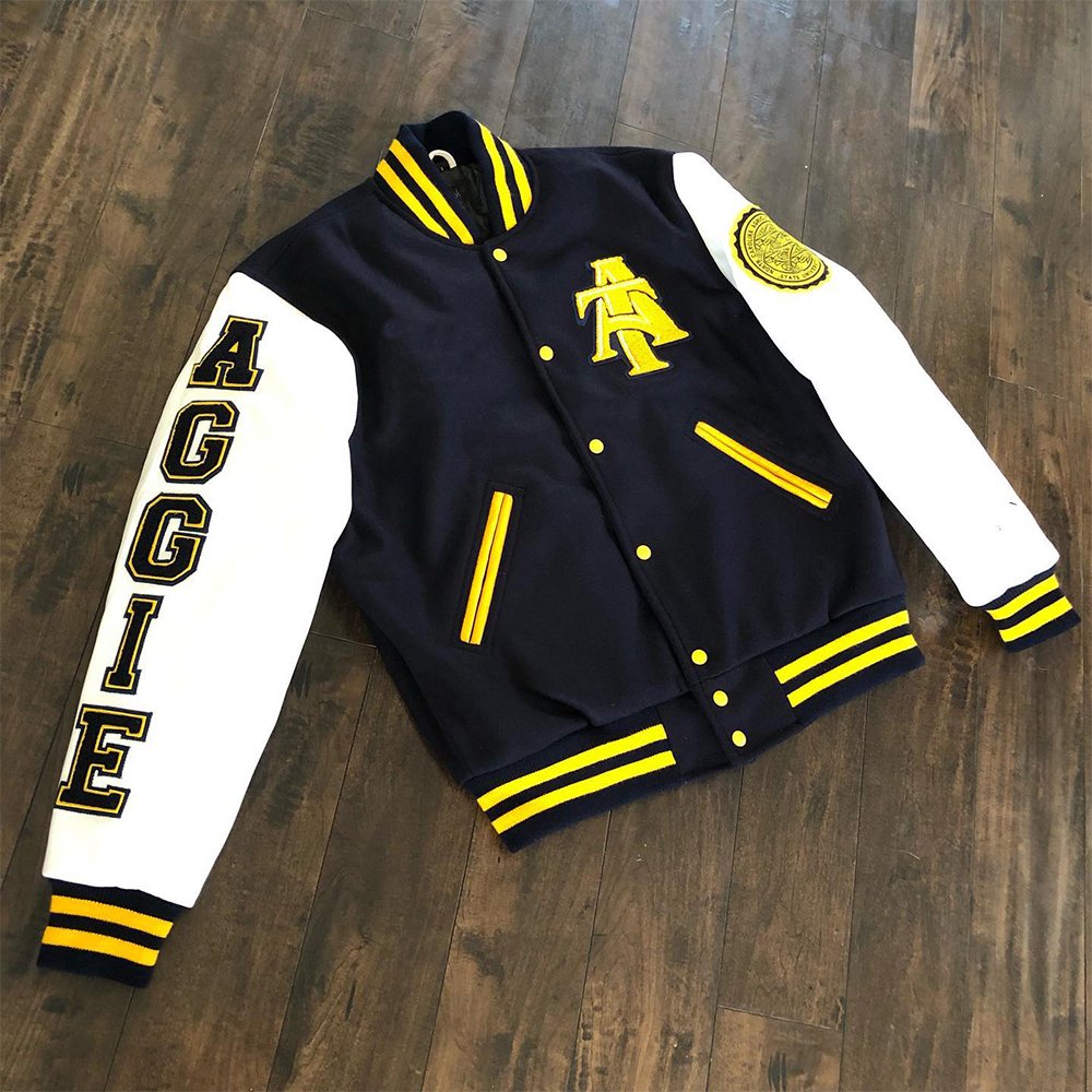 High quality vintage winter wool chenille embroidery lettermen varsity college jacket for men University Letterman Bomber Jacket