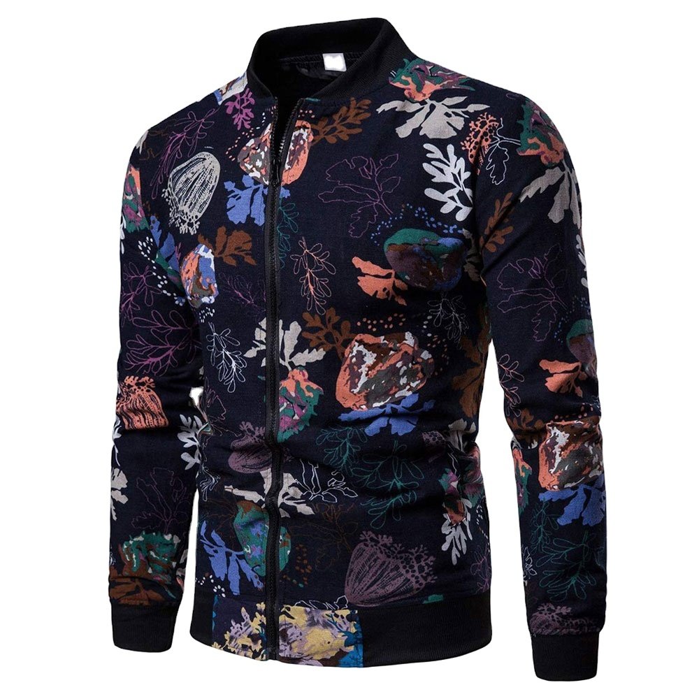 Men's Varsity Jacket Winter Bomber Puffer with Custom Logo Breathable Fabric and Down Light and Pattern-Decorated