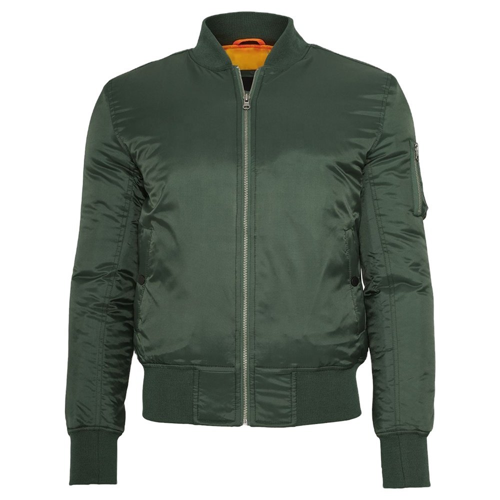 Men's Varsity Jacket Winter Bomber Puffer with Custom Logo Breathable Fabric and Down Light and Pattern-Decorated