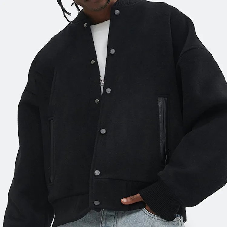 2024 new trend fashion Winter outdoor wear casual and handsome versatile men's jacket plus size black and white men's jacket