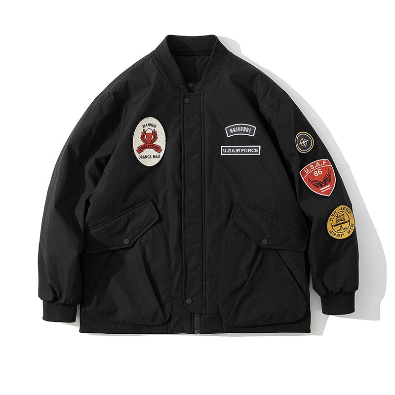 Autumn Winter Fashion Brand New Design Bomber Men Jacket Casual Sports Jacket Men's Embroidery Men's Top Hip Hop Flying Jacket