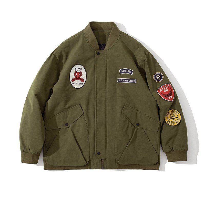 Autumn Winter Fashion Brand New Design Bomber Men Jacket Casual Sports Jacket Men's Embroidery Men's Top Hip Hop Flying Jacket