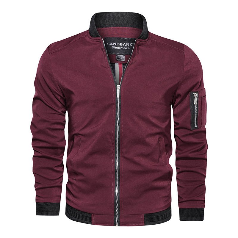 Custom logo Fall Men's jacket Windproof Long sleeve Casual Jacket Baseball Bomber jackets for men 2023