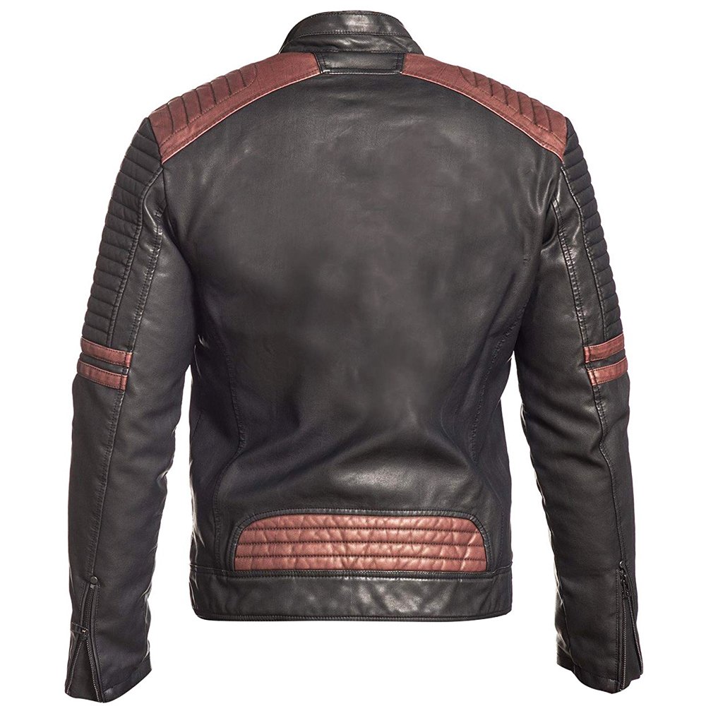 Customized Streetwear Embroidery Winter Windbreaker Leather Jackets New Style Men's Jacket In Leather Material