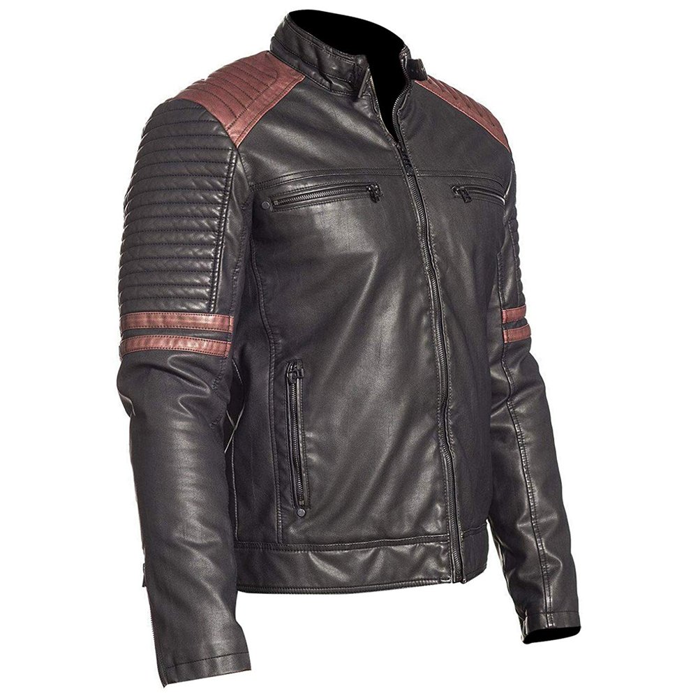 Customized Streetwear Embroidery Winter Windbreaker Leather Jackets New Style Men's Jacket In Leather Material