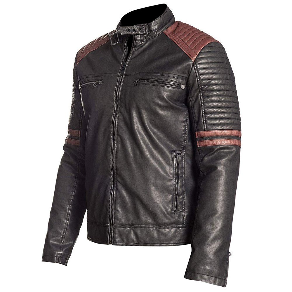 Customized Streetwear Embroidery Winter Windbreaker Leather Jackets New Style Men's Jacket In Leather Material