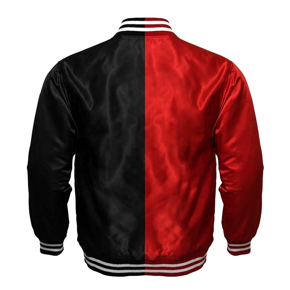 New High Quality Men's Two Tone Best Quality Hip Hop Men's Satin Varsity Jacket