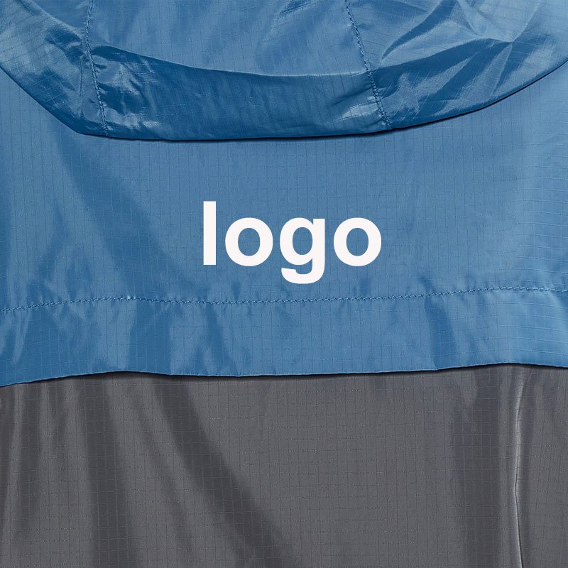 Customized Logo Outdoor lightweight Waterproof windbreaker With Zipper Men's Polyester Jacket