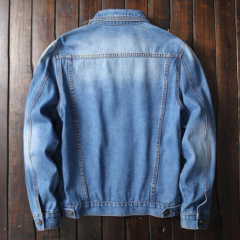 Oem Custom Bulk Denim Men Winter Casual Cotton Warm Thick Wholesale Ripped Button Men's s & Coats