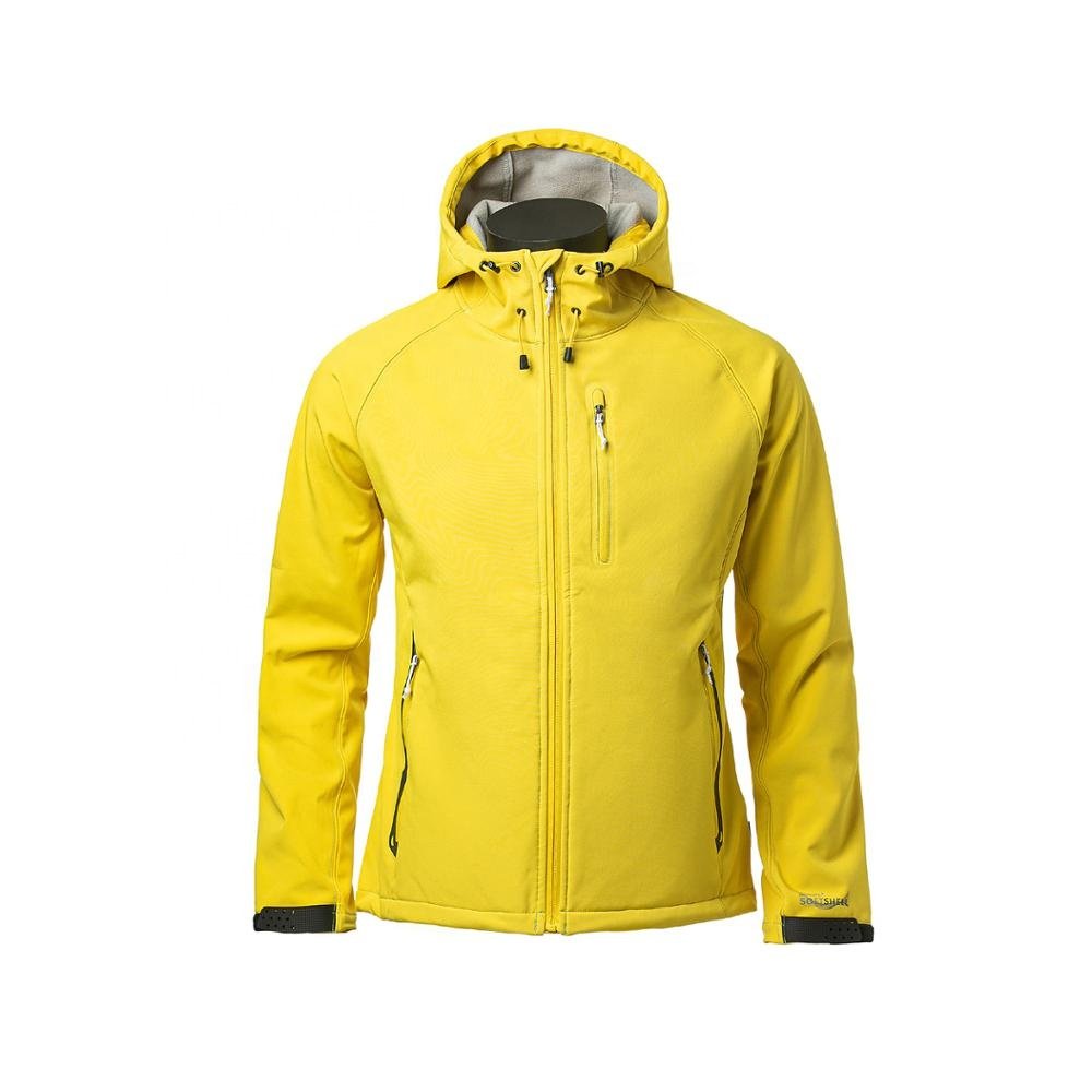Custom Spring Autumn Casual Mens Coat Hooded Softshell Jacket Contrast Color Zip up Waterproof Men's Jacket