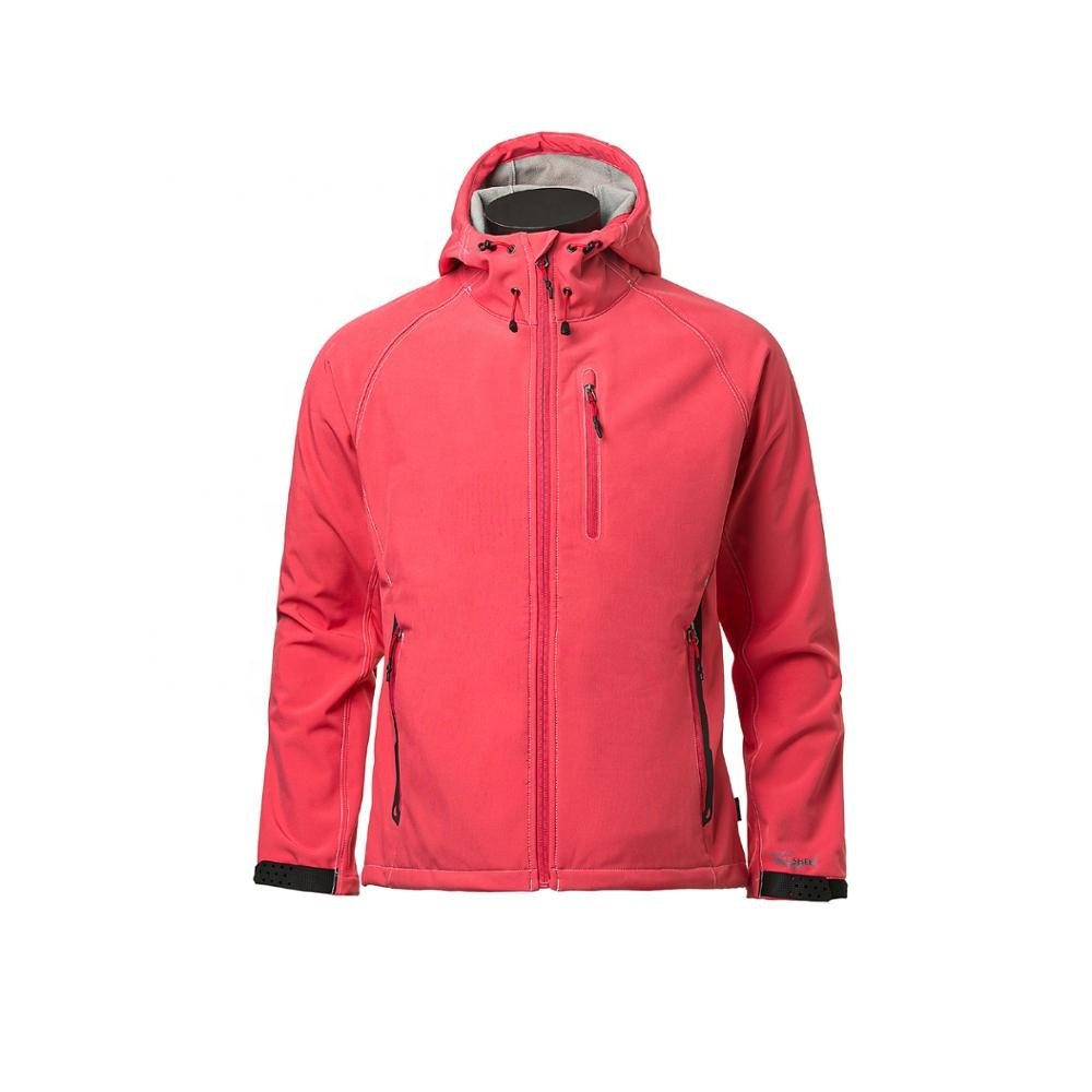 Custom Spring Autumn Casual Mens Coat Hooded Softshell Jacket Contrast Color Zip up Waterproof Men's Jacket
