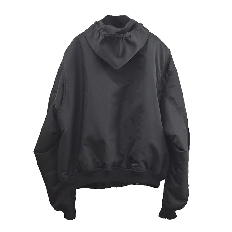 wholesale custom 2023 winter coat varsity high quality ma1 mens bomber jackets hombr hooded racing bomber jacket