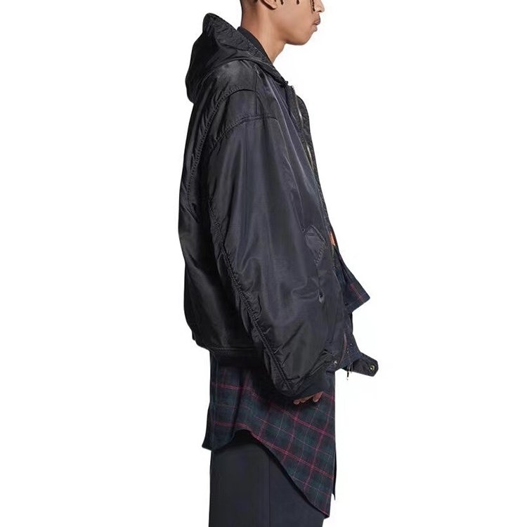 wholesale custom 2023 winter coat varsity high quality ma1 mens bomber jackets hombr hooded racing bomber jacket