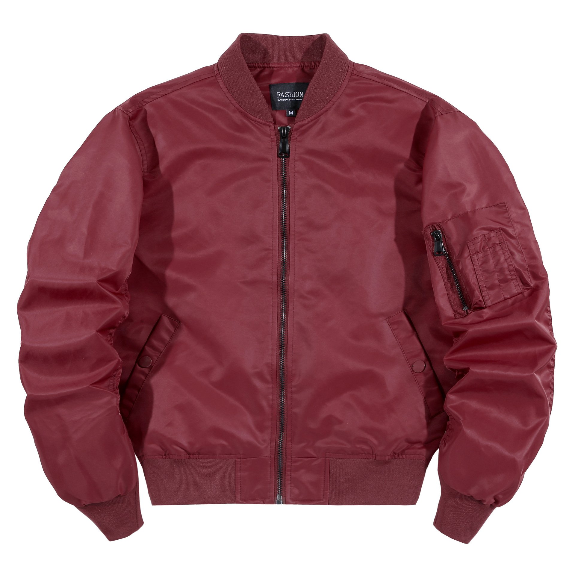 OEM Custom Design men's jacket embroidery Nylon MA1 Flight Custom Bomber Jacket for men