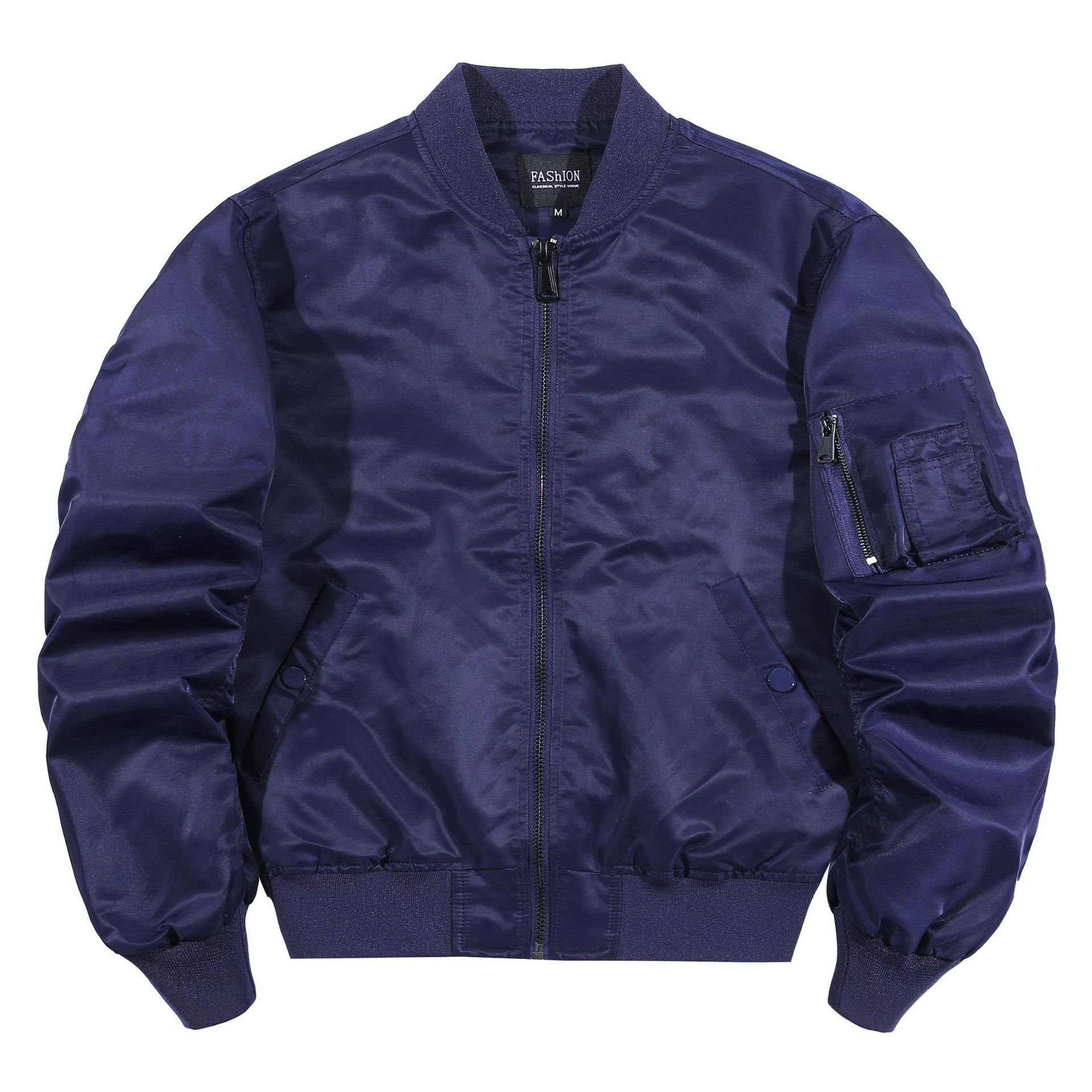 OEM Custom Design men's jacket embroidery Nylon MA1 Flight Custom Bomber Jacket for men