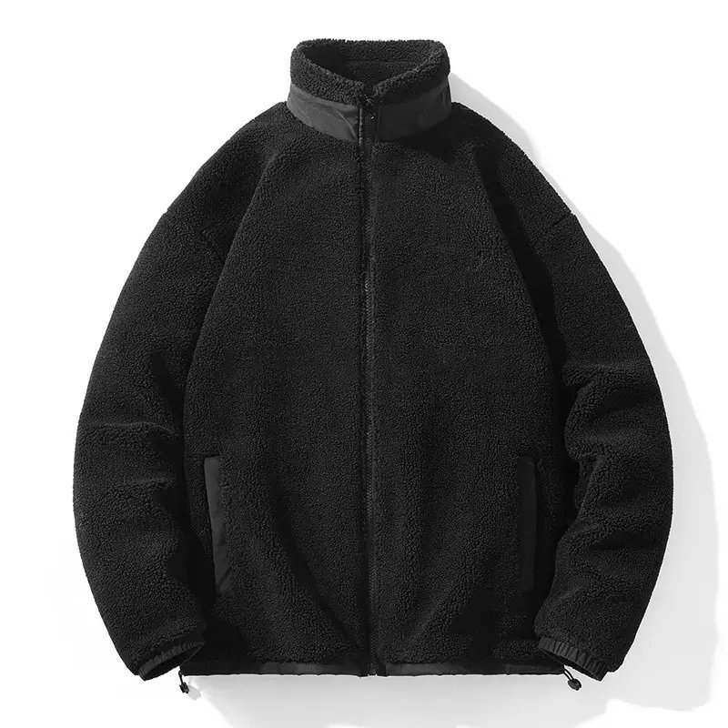 Men custom Design Thick Warm Polar Fleece Full Zip Jacket Men's Jacket With Pocket