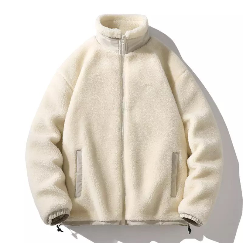 Men custom Design Thick Warm Polar Fleece Full Zip Jacket Men's Jacket With Pocket