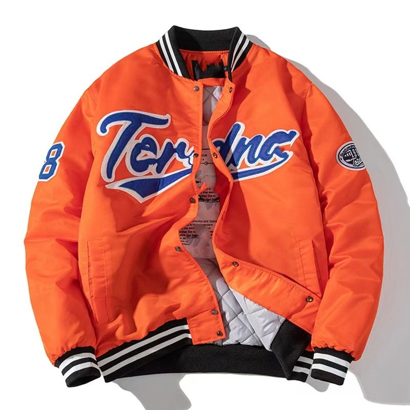 2024 Autumn New Arrival Custom Embroidered Loose Fit Baseball Varsity Jacket For Men Customize Baseball Men's Jacket