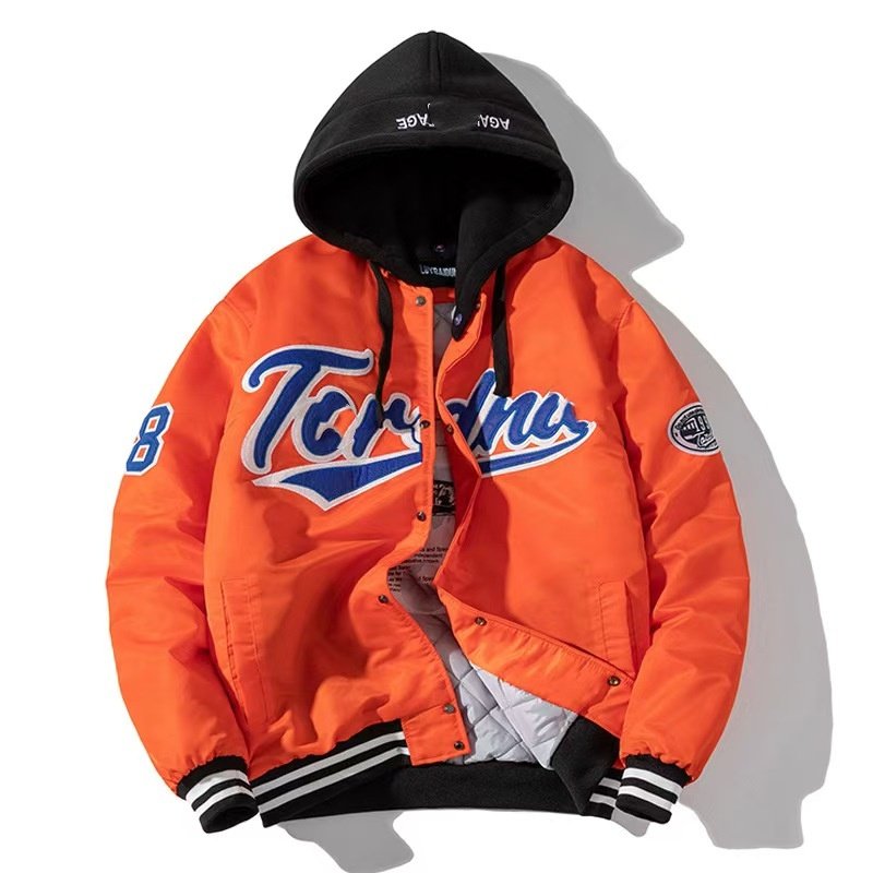 2024 Autumn New Arrival Custom Embroidered Loose Fit Baseball Varsity Jacket For Men Customize Baseball Men's Jacket